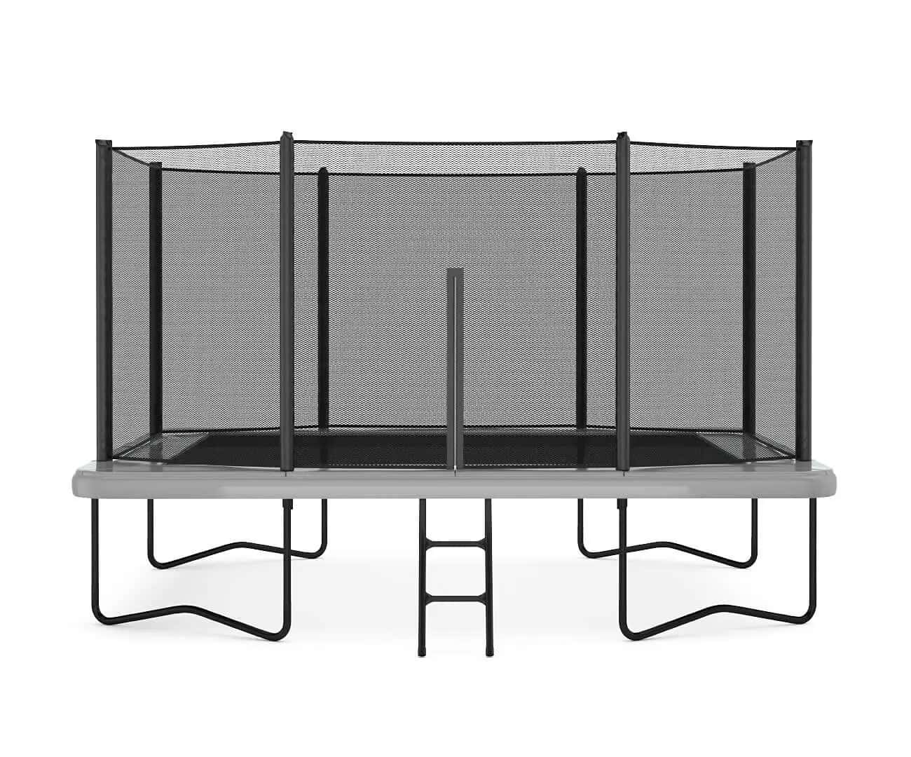11ft x 8ft Primus Challenger Above Ground Trampoline – Gray Pad with Black Jump Mat