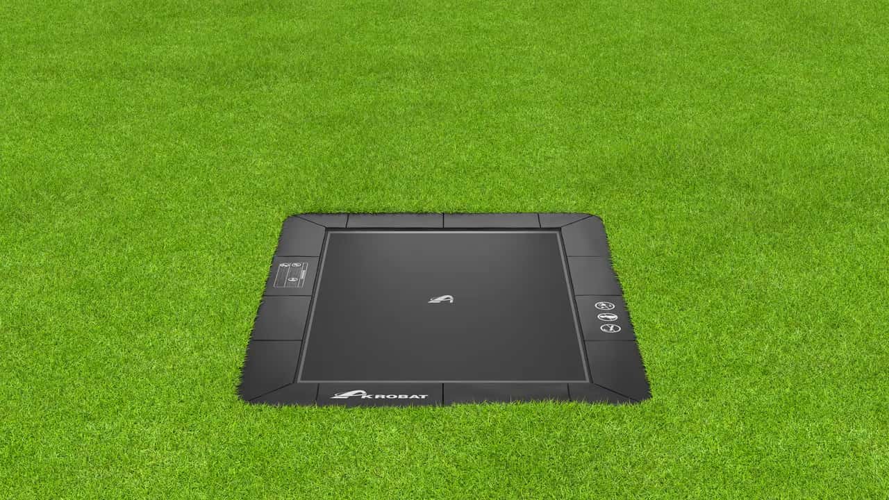 14ft x 10ft Akrobat Primus Flat SPORT Special Edition Black on Black In-Ground Trampoline