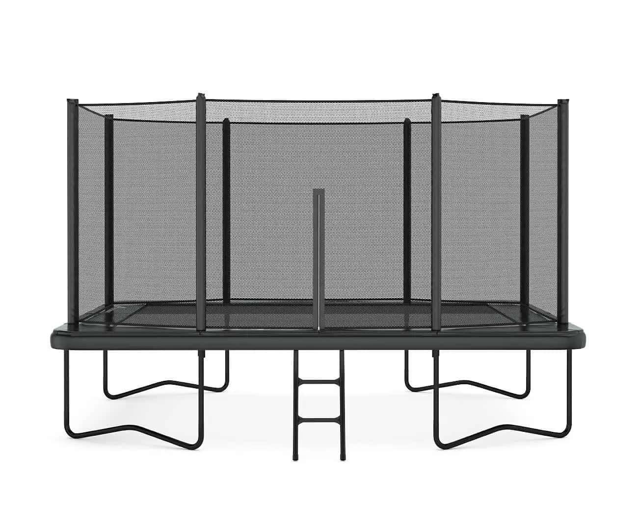 14ft x 10ft Primus Challenger Above Ground Trampoline – Black Pad with Gray Jump Mat
