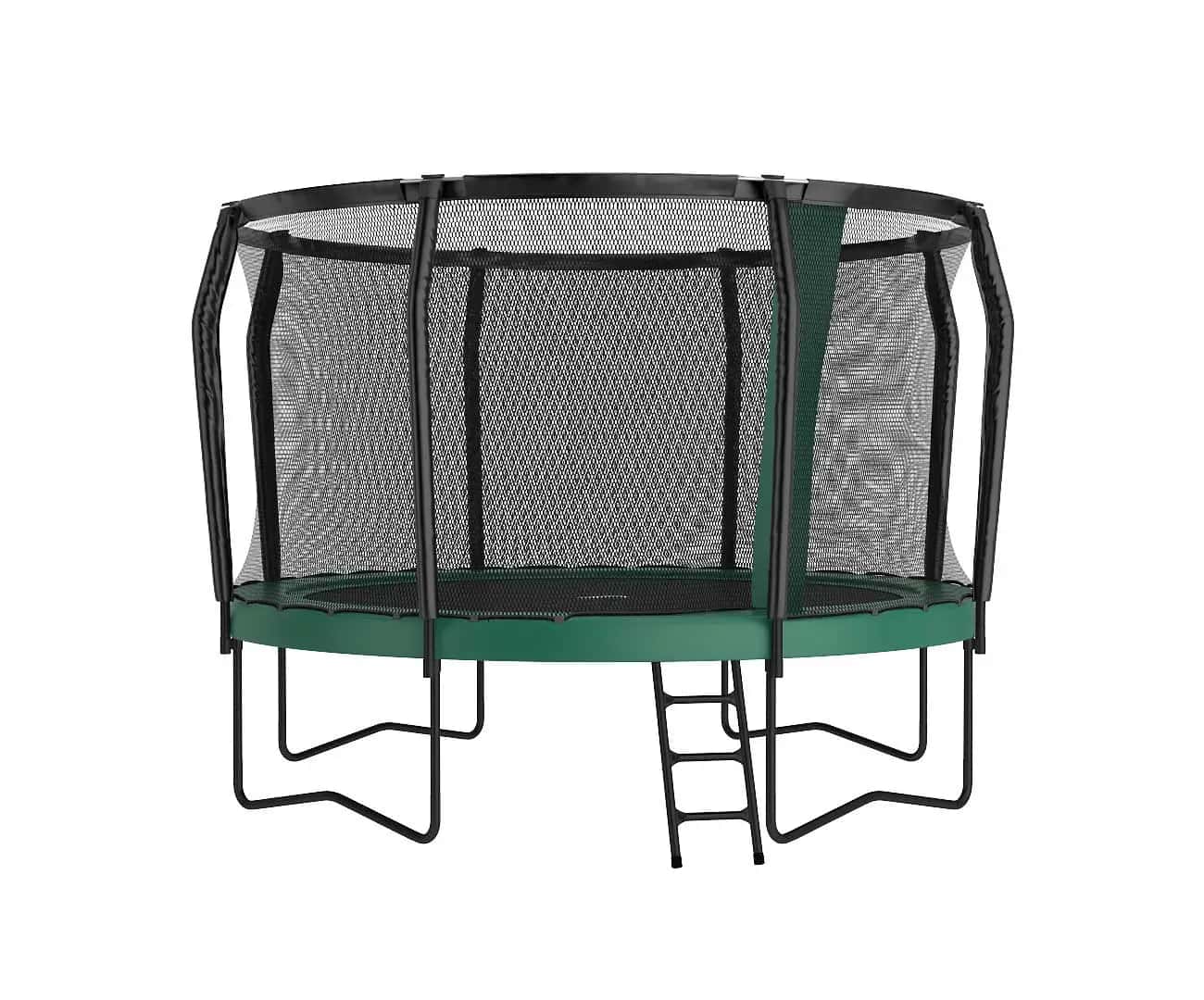 12ft Akrobat Orbit Pro Above Ground Trampoline – Green Pad and Black Mat