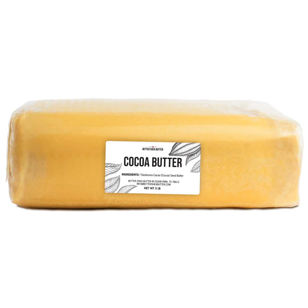 Unrefined Cocoa Butter Bulk (5lb)