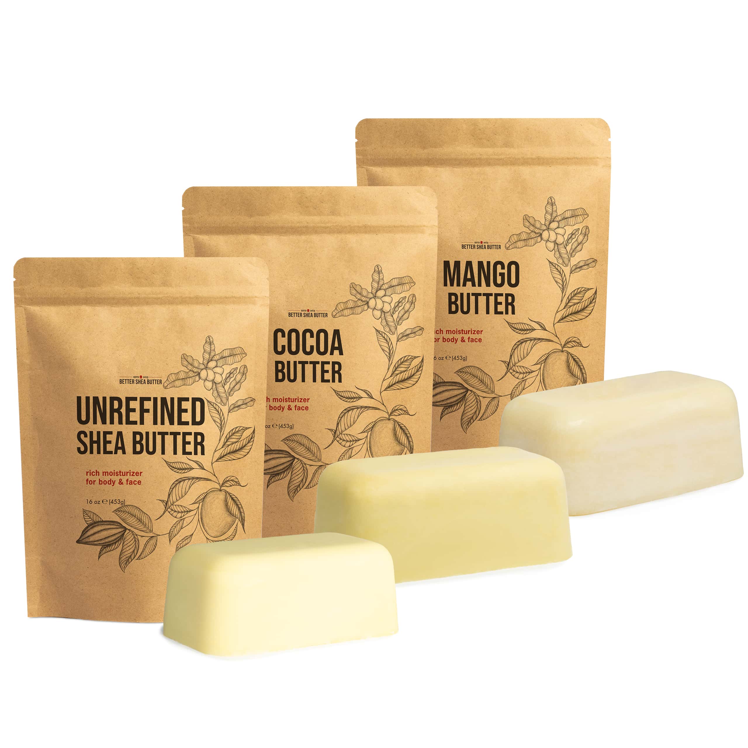 Cosmetic Butters Set (1lb Blocks)