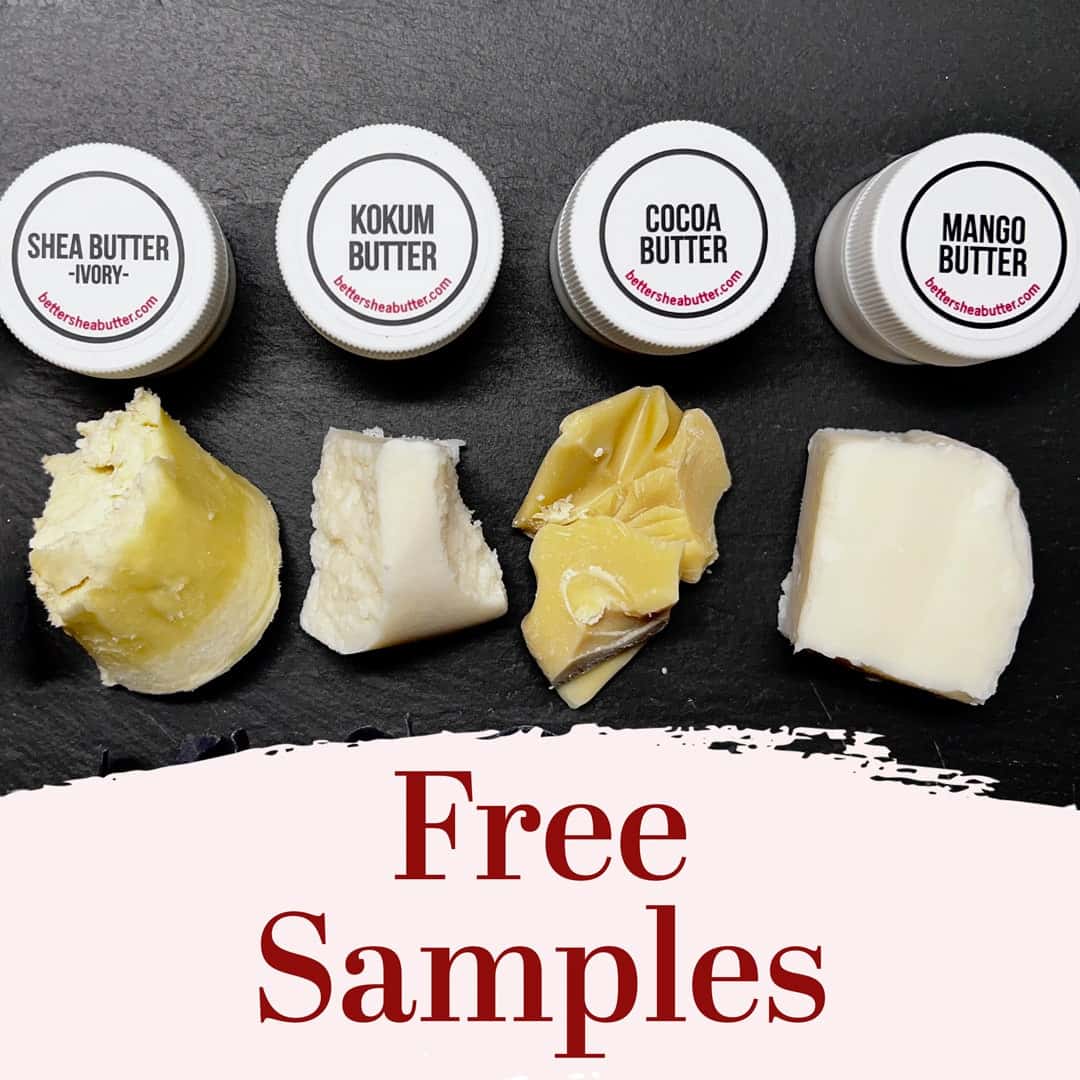 4 Butter Samples (top 4 cosmetic butters)