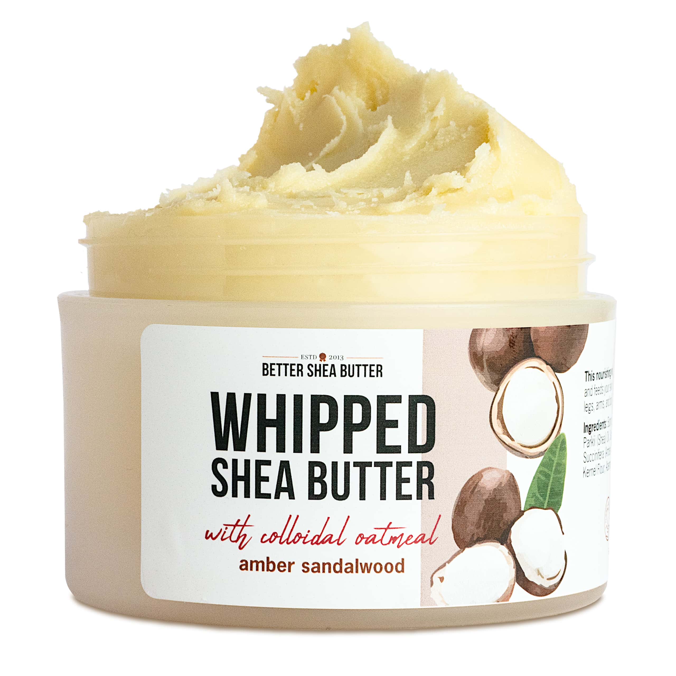 Whipped Shea Butter with Colloidal Oatmeal – Amber Sandalwood