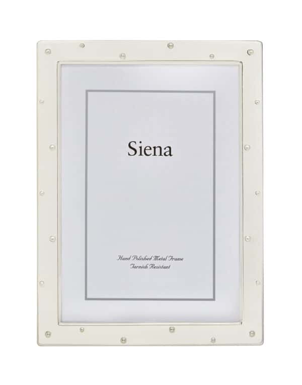 SIENA SILVERPLATE FRAME SCATTERED DOTS 8X10