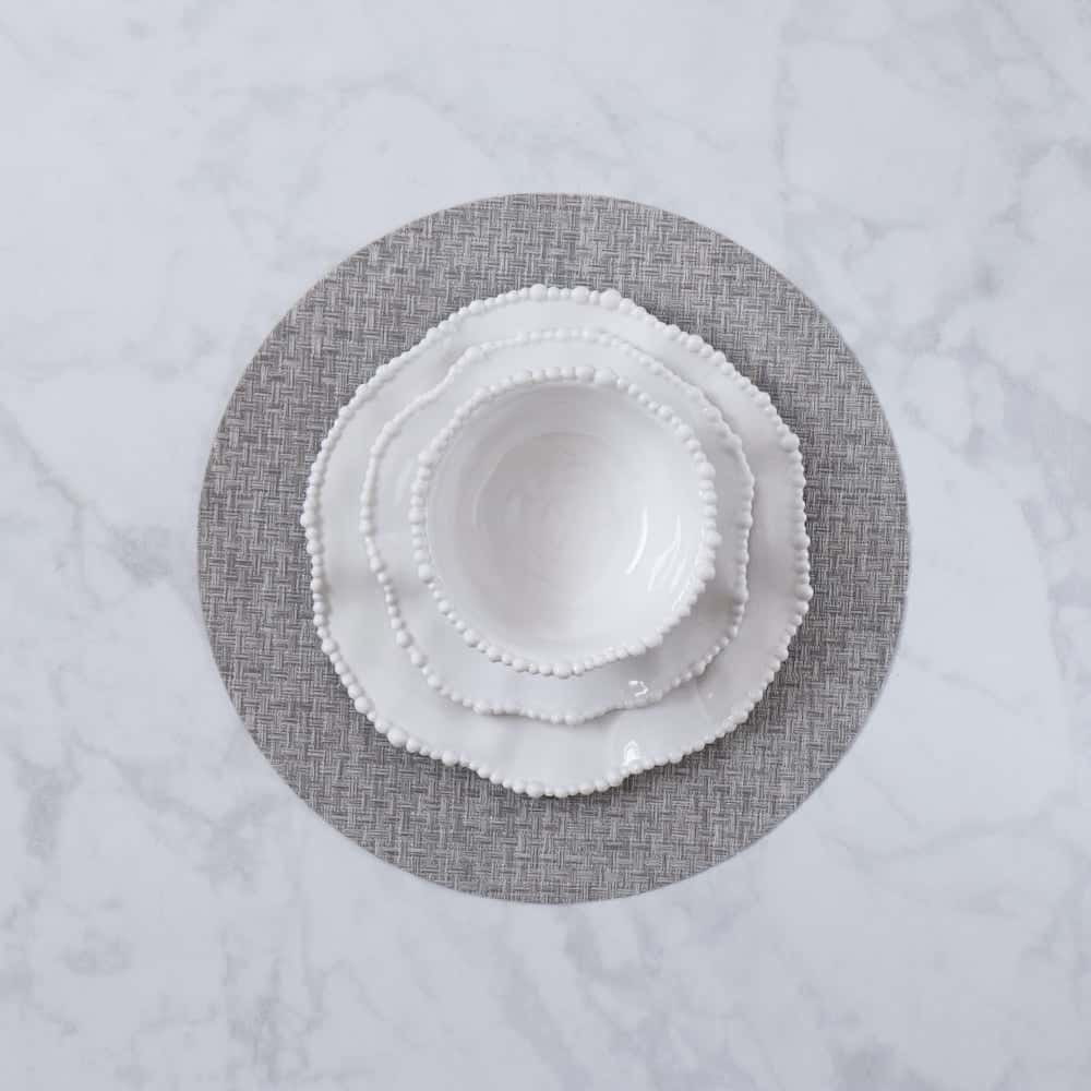 VIDA ROUND WOVEN PLACEMATS SET OF 4