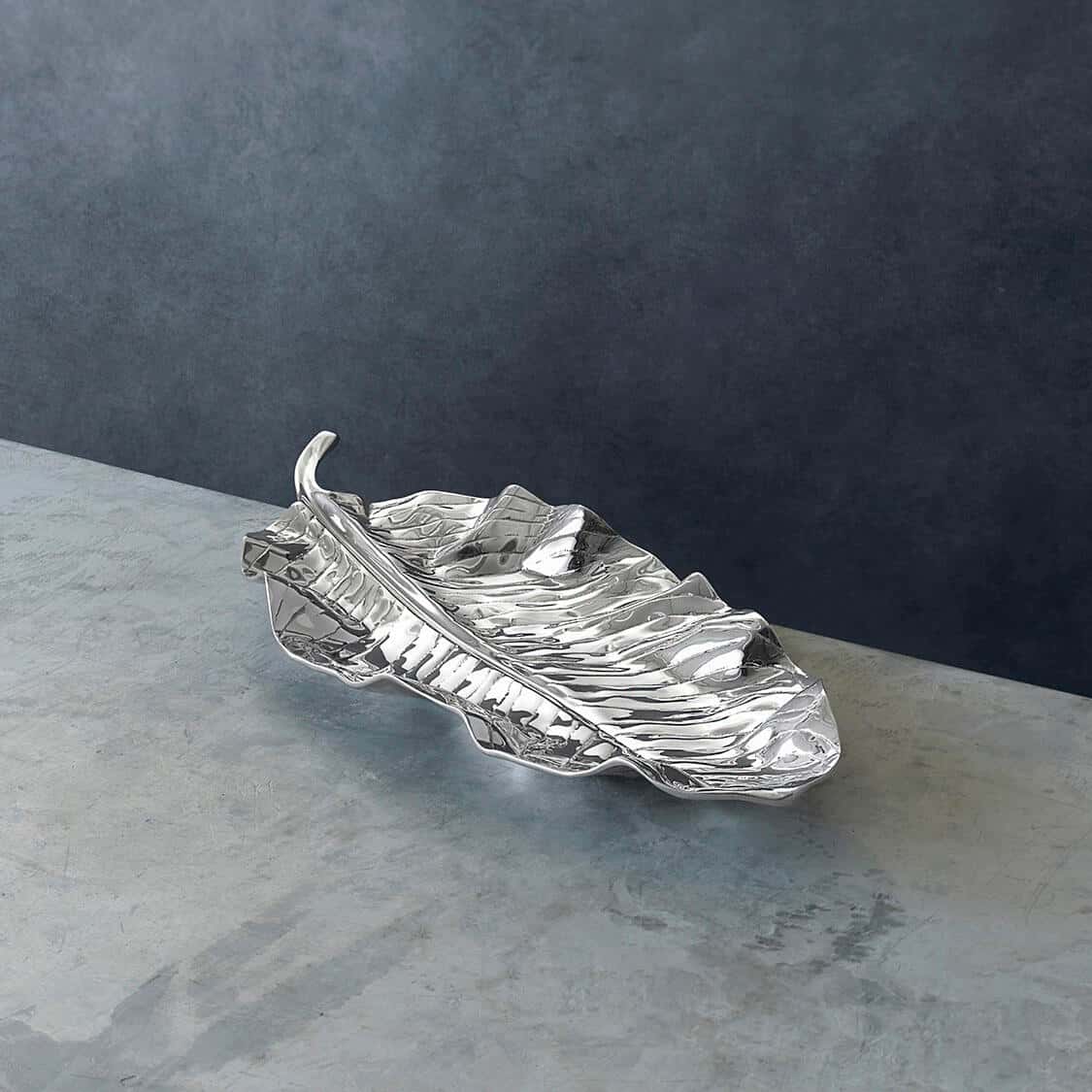 GARDEN ZEBRA LEAF LARGE PLATTER