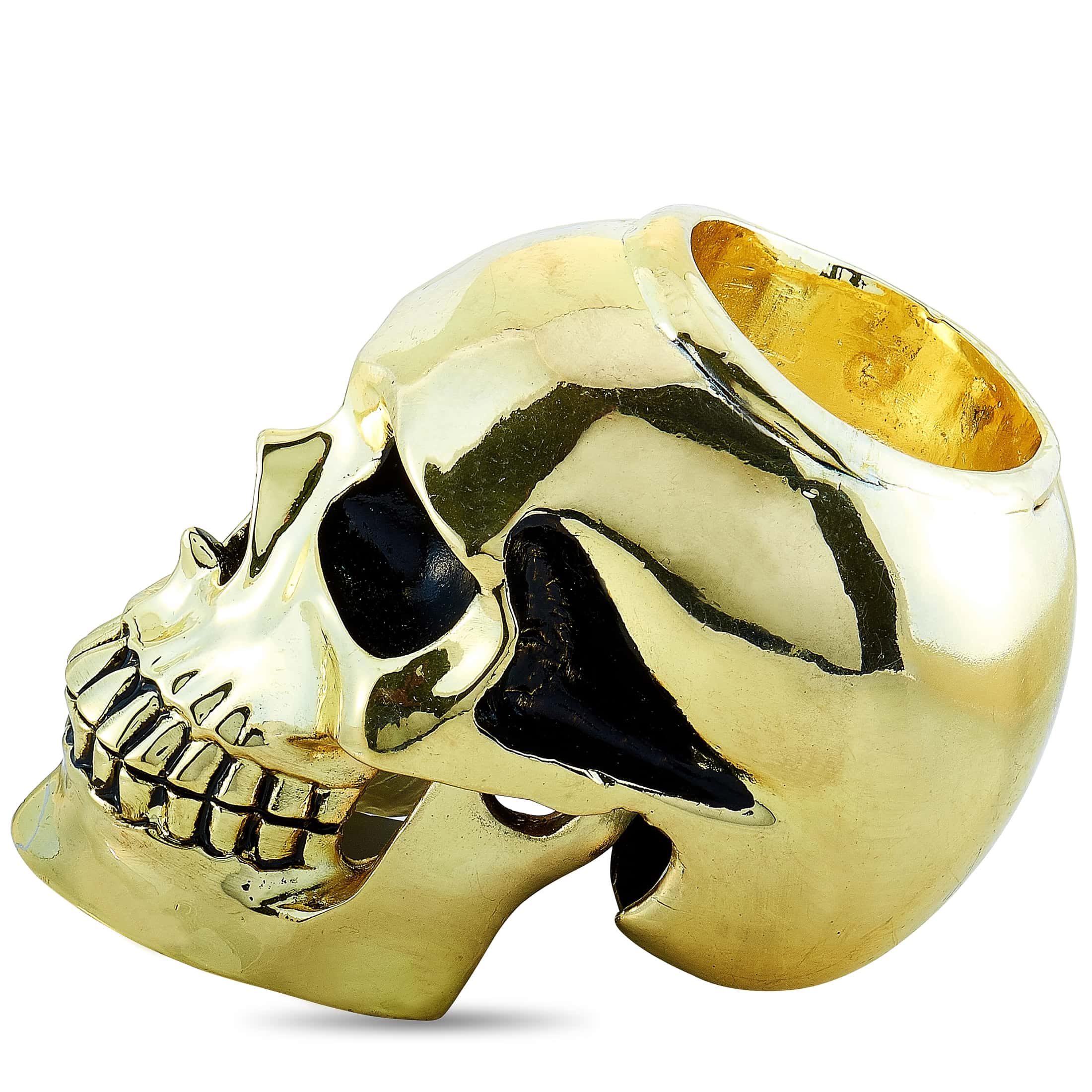 King Baby Skull Brass Alloy Candle Holder A23-9001