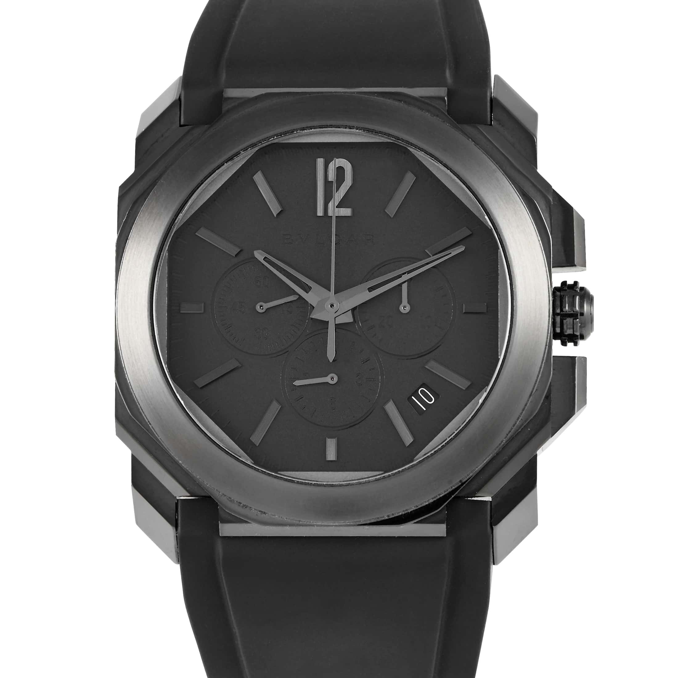 Bvlgari Octo L’Originale Chronograph All Black Watch 103027