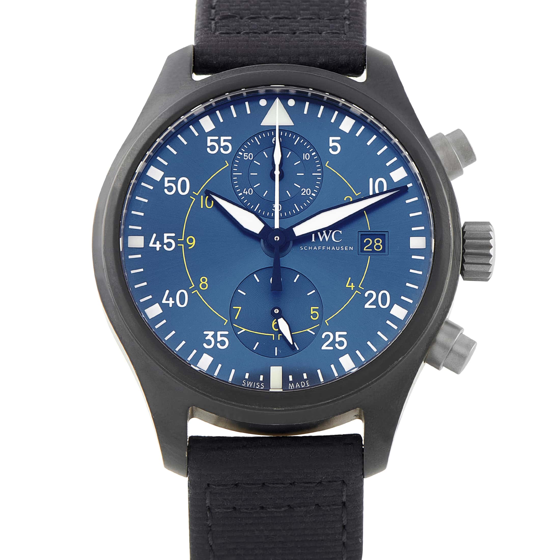 IWC Pilot’s Chronograph Blue Angels Edition Ceramic Watch IW389008