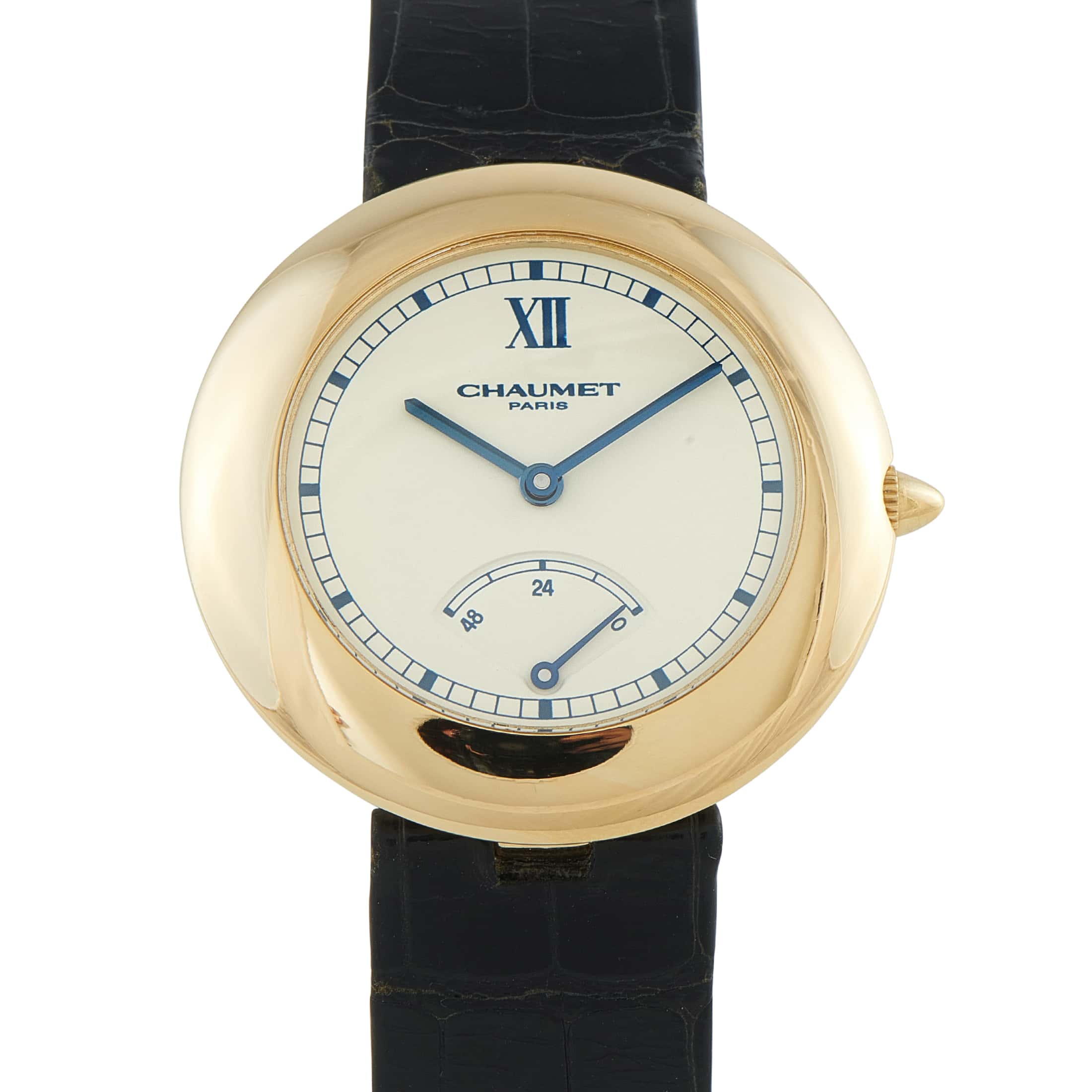 Chaumet Power Reserve Pebble Yellow Gold Watch 12A