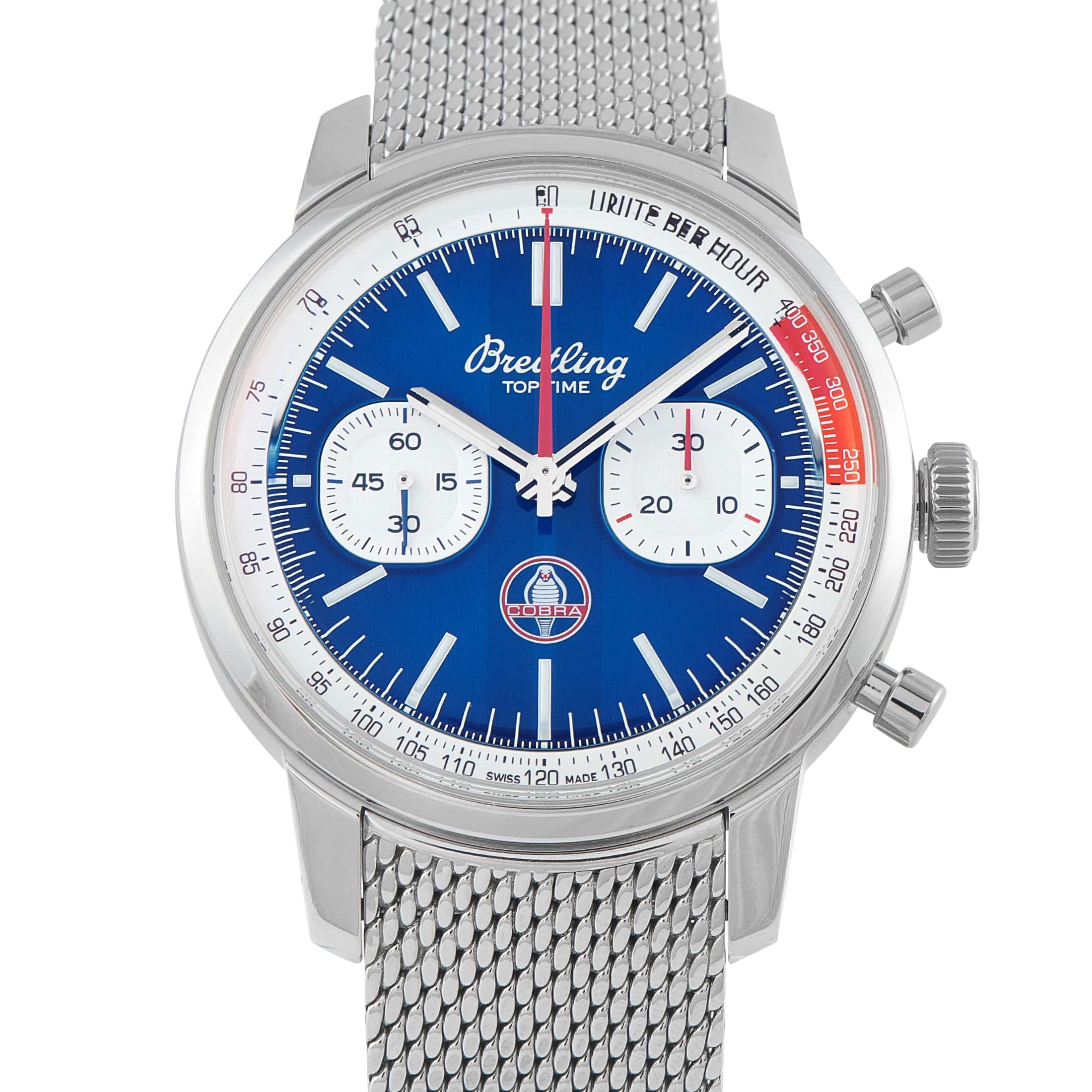 Breitling Top Time B01 Shelby Cobra Steel Watch AB0176