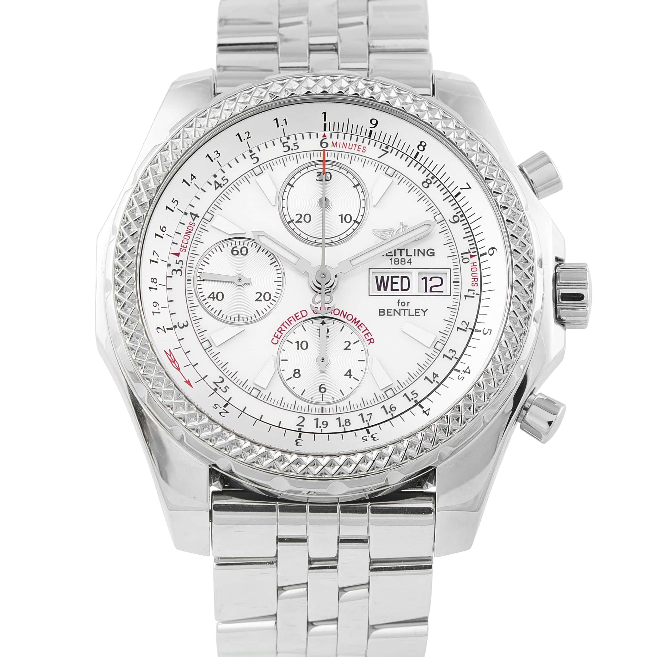 Breitling for Bentley GT Ice White Dial Chronograph Watch A13362