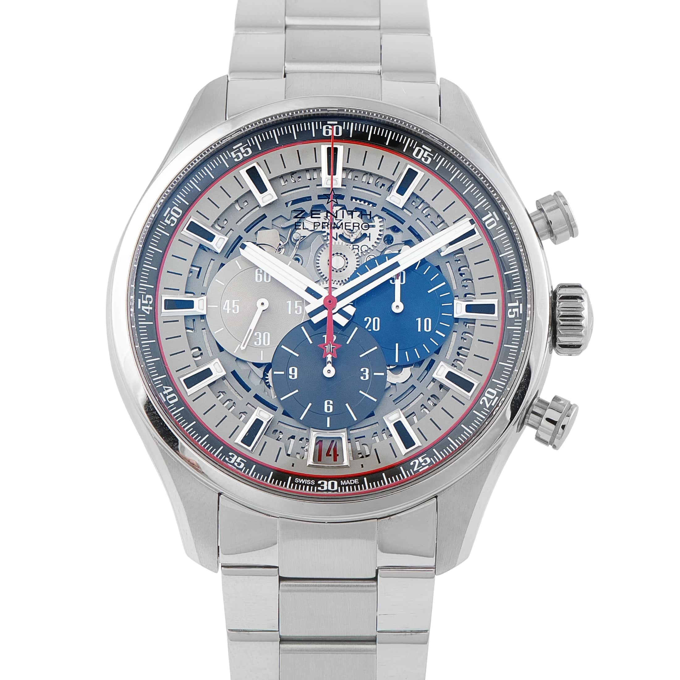 Zenith El Primero Chronomaster Skeleton Steel Watch 03.2522.400/69 .M2280