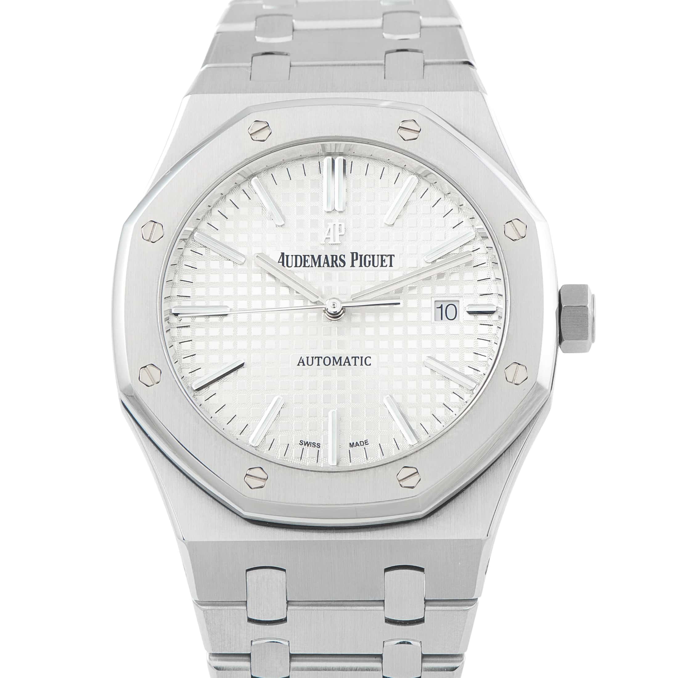 Audemars Piguet Royal Oak Silver Dial Steel Watch 15400