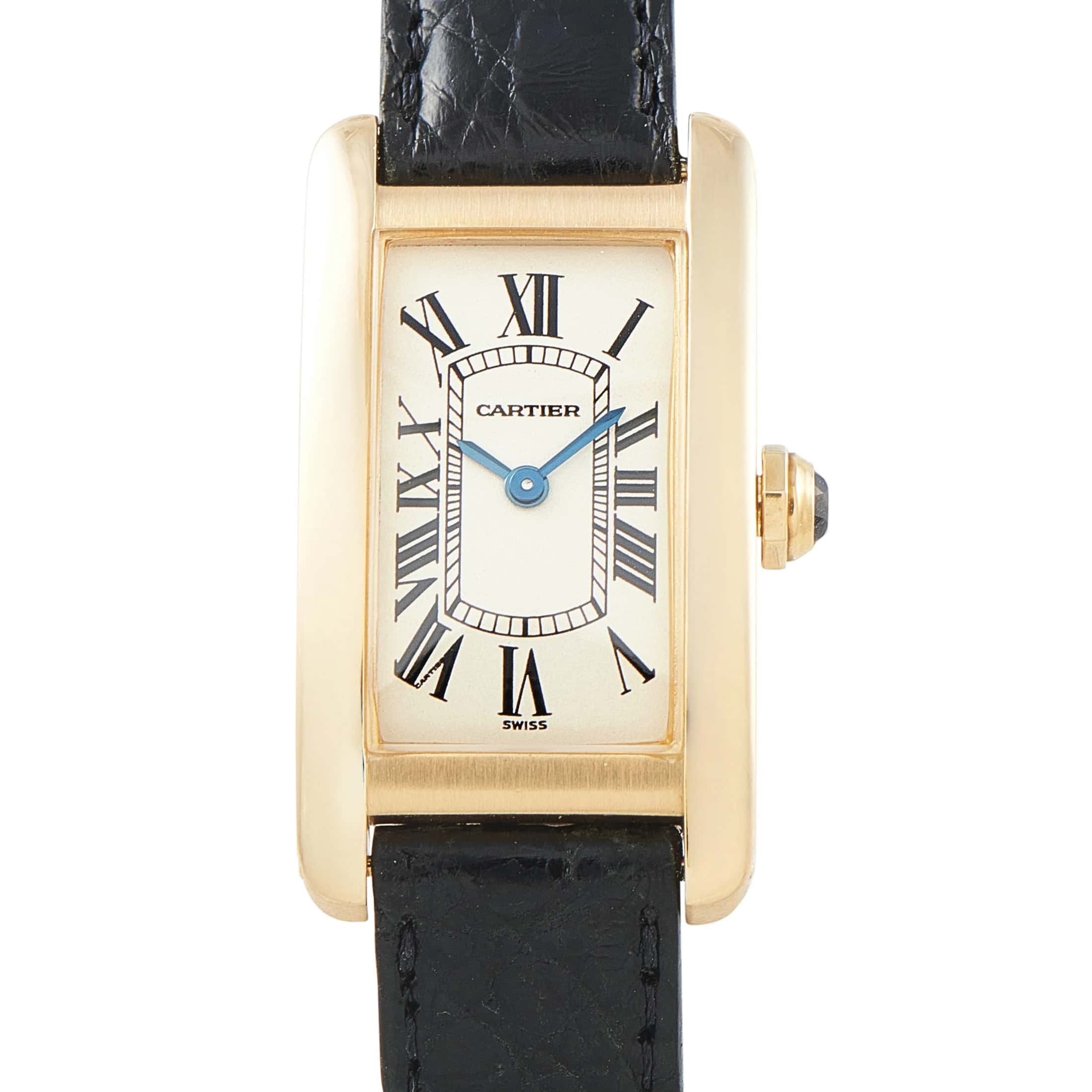 Cartier Tank Américaine Small Model Yellow Gold Watch 1710