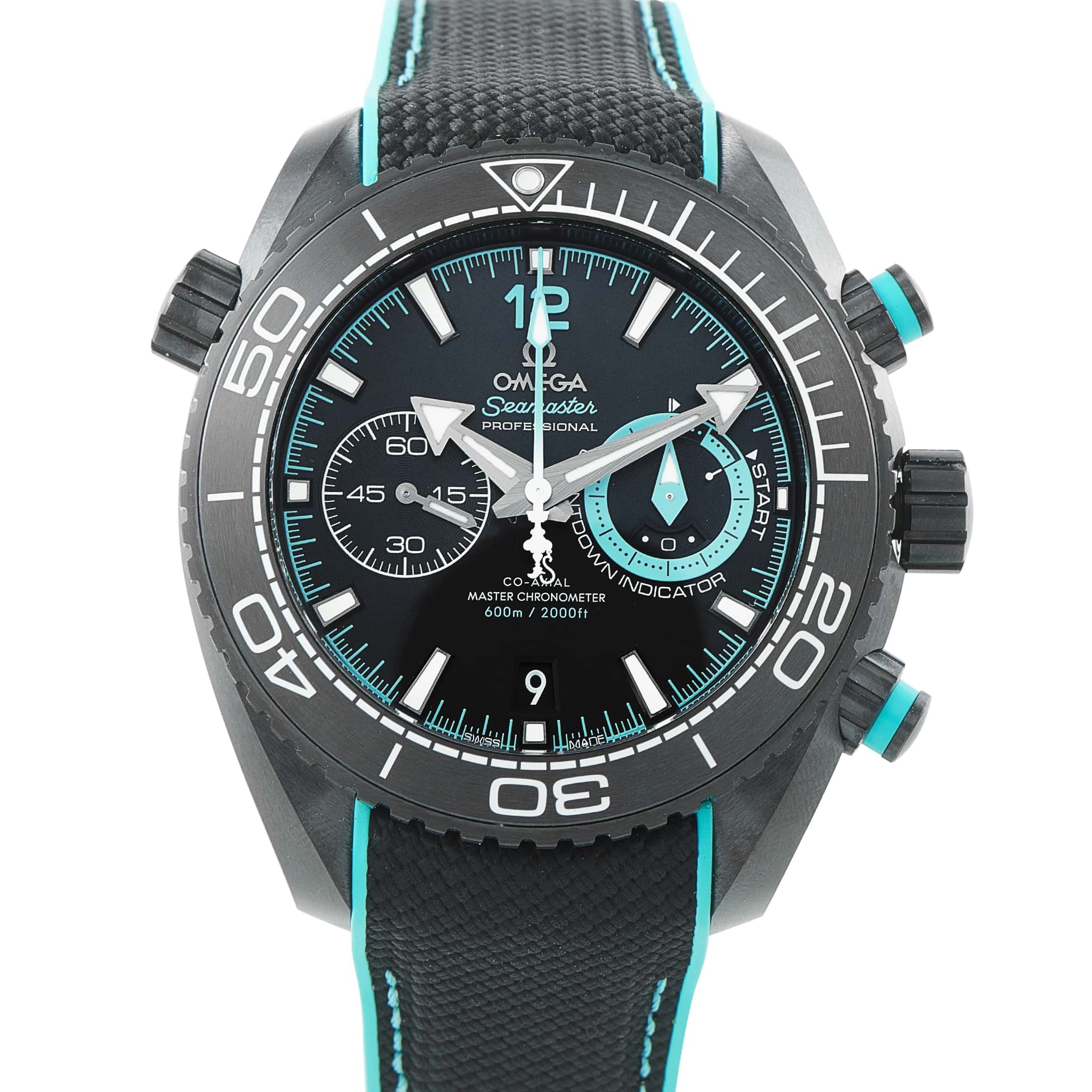 Omega Seamaster Planet Ocean ETNZ Deep Black Ceramic Watch 215.92.46.51.01.003