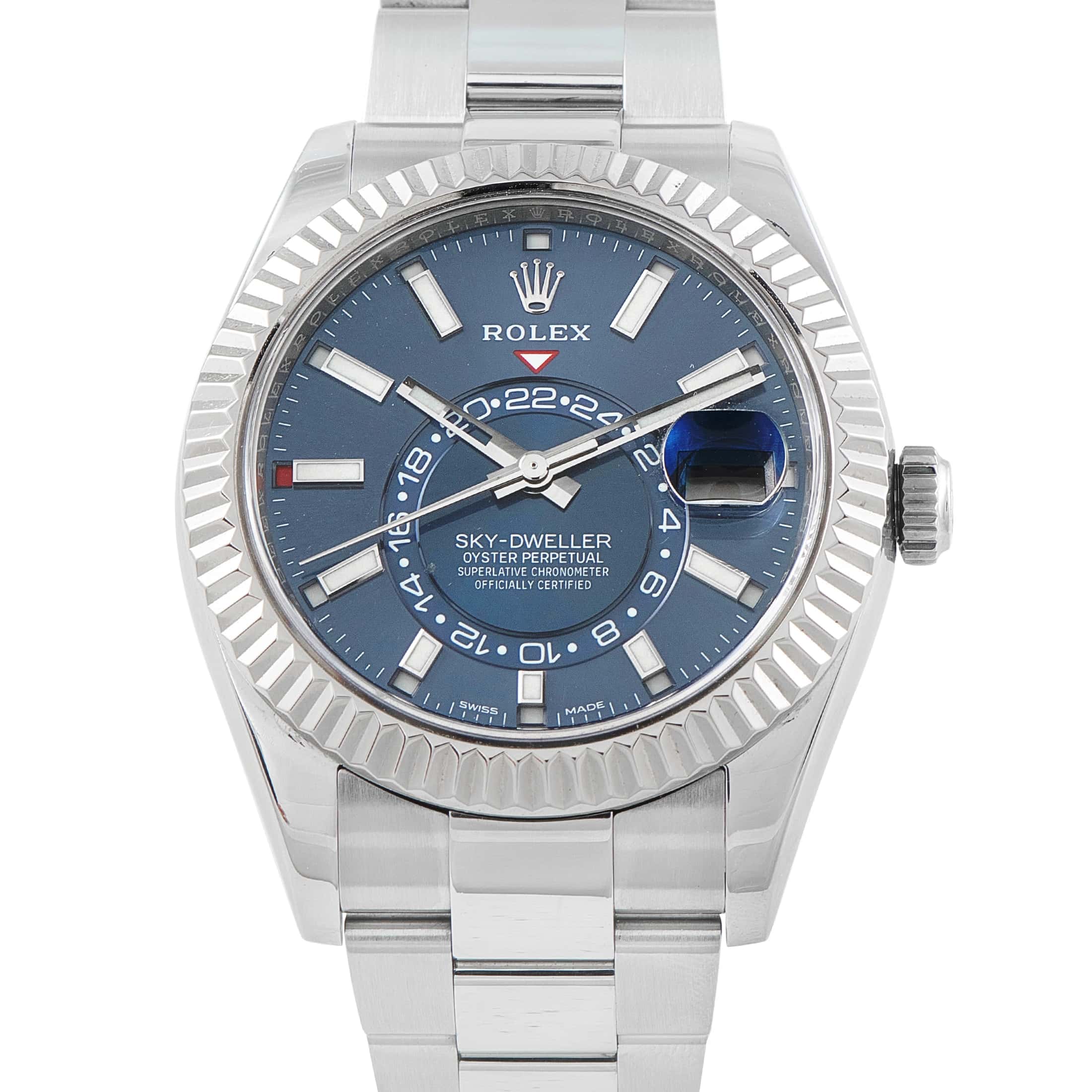 Rolex Sky-Dweller Blue Dial Steel Oyster Watch 326934