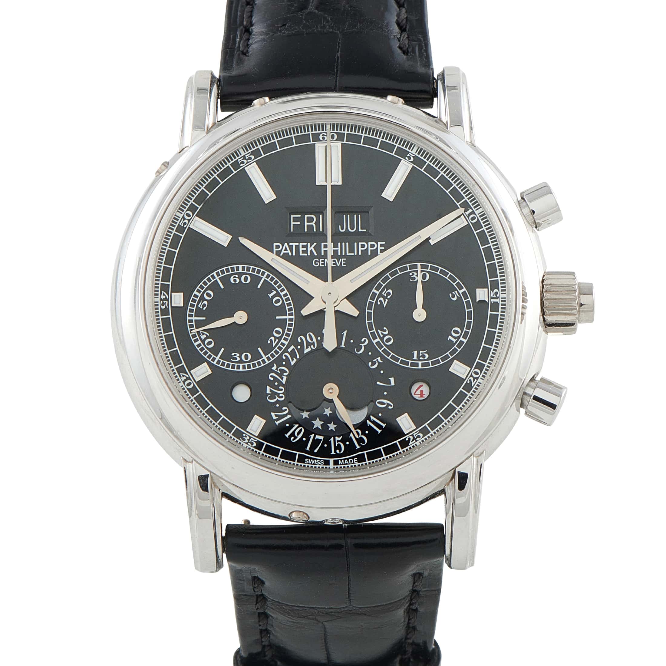 Patek Philippe Grand Complications Perpetual Calendar Split-Seconds Chronograph Platinum Watch 5204P-011