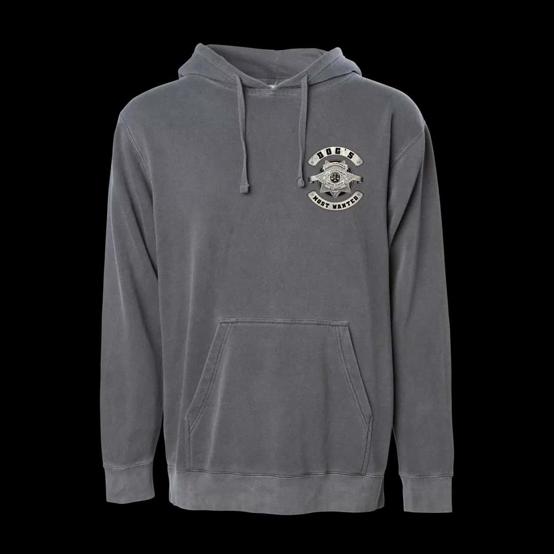 Vintage Black Pullover Hoodie
