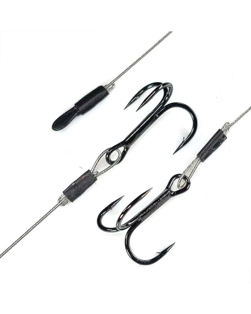 Treble Stinger Rig, Wire Leader (3 Pack)