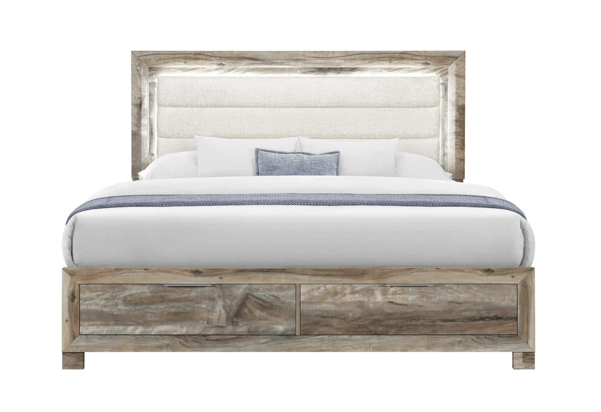 CALLIE BROWN FULL BED WITH STORAGE