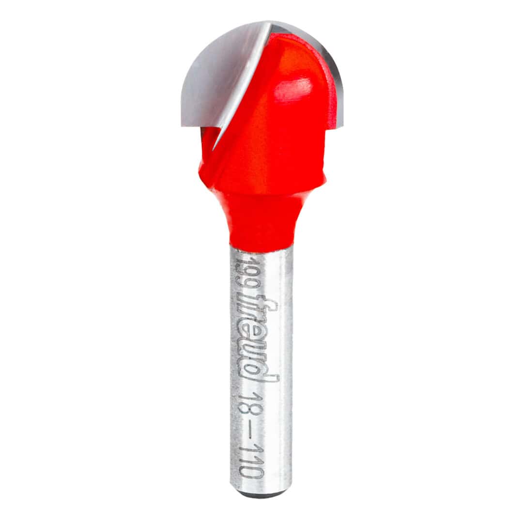 Freud 18-110, 5/8″ x 7/16″ Round Nose Bits, 1/4″ Shank