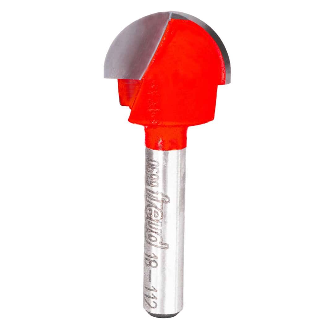 Freud 18-112, 3/4″ x 7/16″ Round Nose Bits, 1/4″ Shank