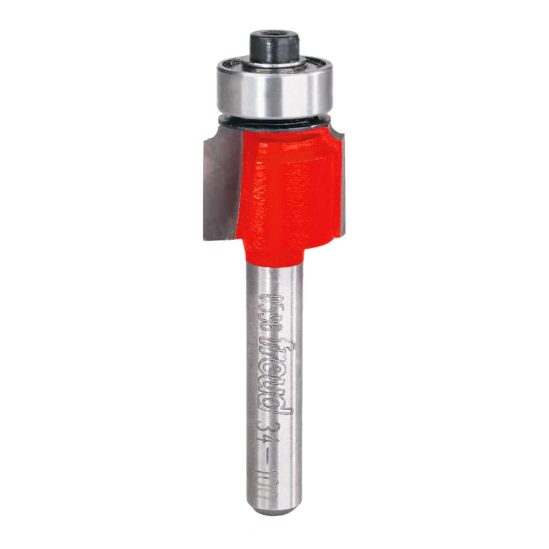 Freud 34-100, 5/8″ x 1/2″ Rounding Over Bits, 1/16″ Radius, 1/4″ Shank