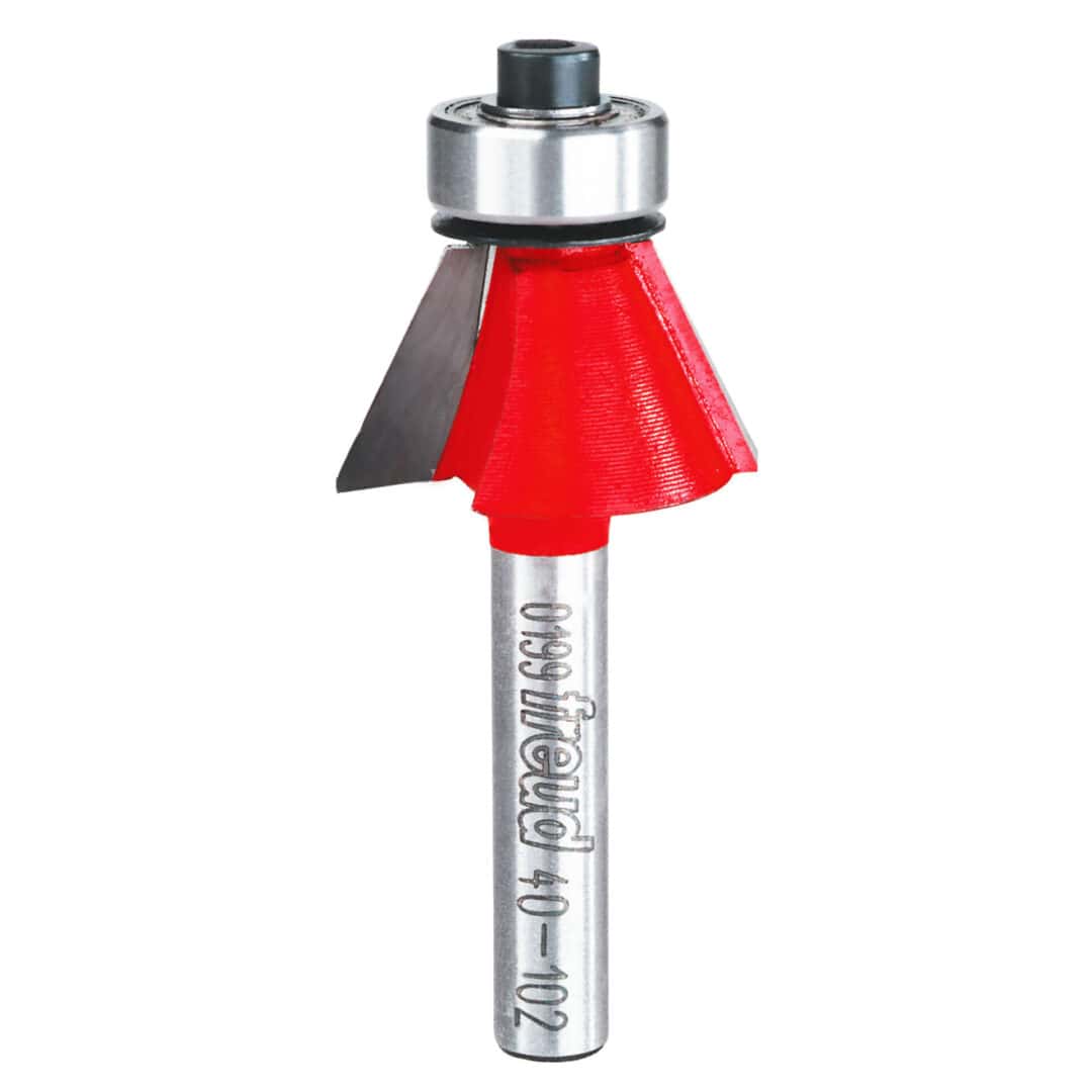 Freud 40-102, 15/16″ x 1/2″ Chamfer Bits, 1/4″ Shank