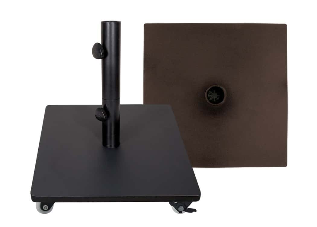 120# Steel Plate Umbrella Base w/ Locking Casters