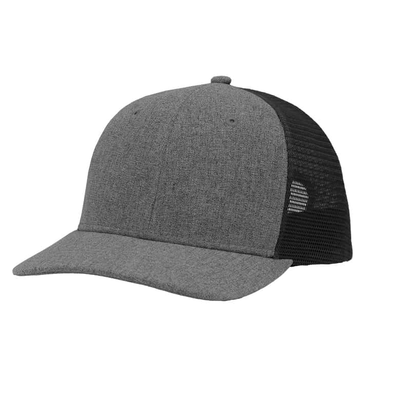 SP1650HS Sportsman Heather Suiting 6 Panel Trucker Modern Fit