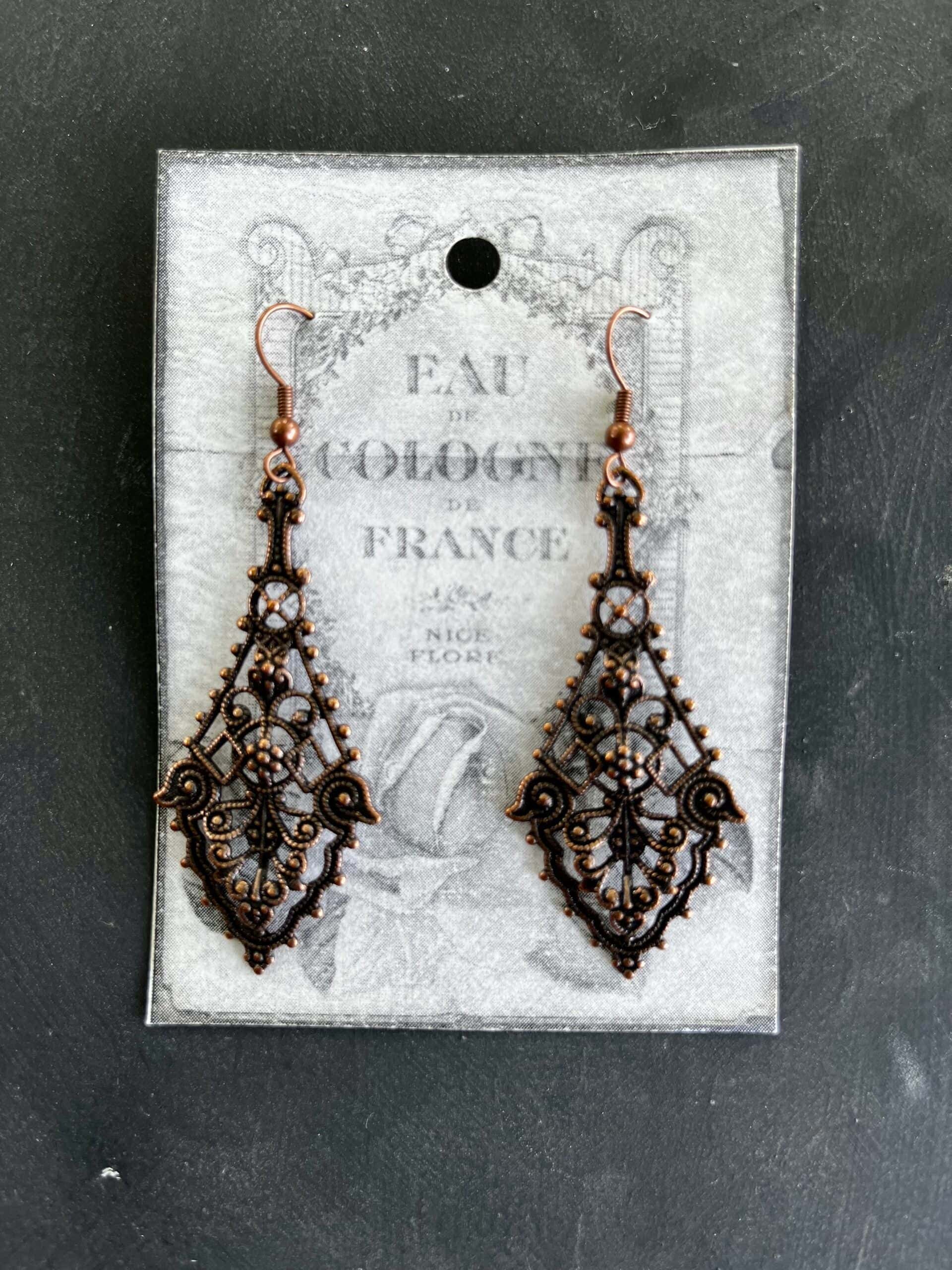 Intricate Copper Drops