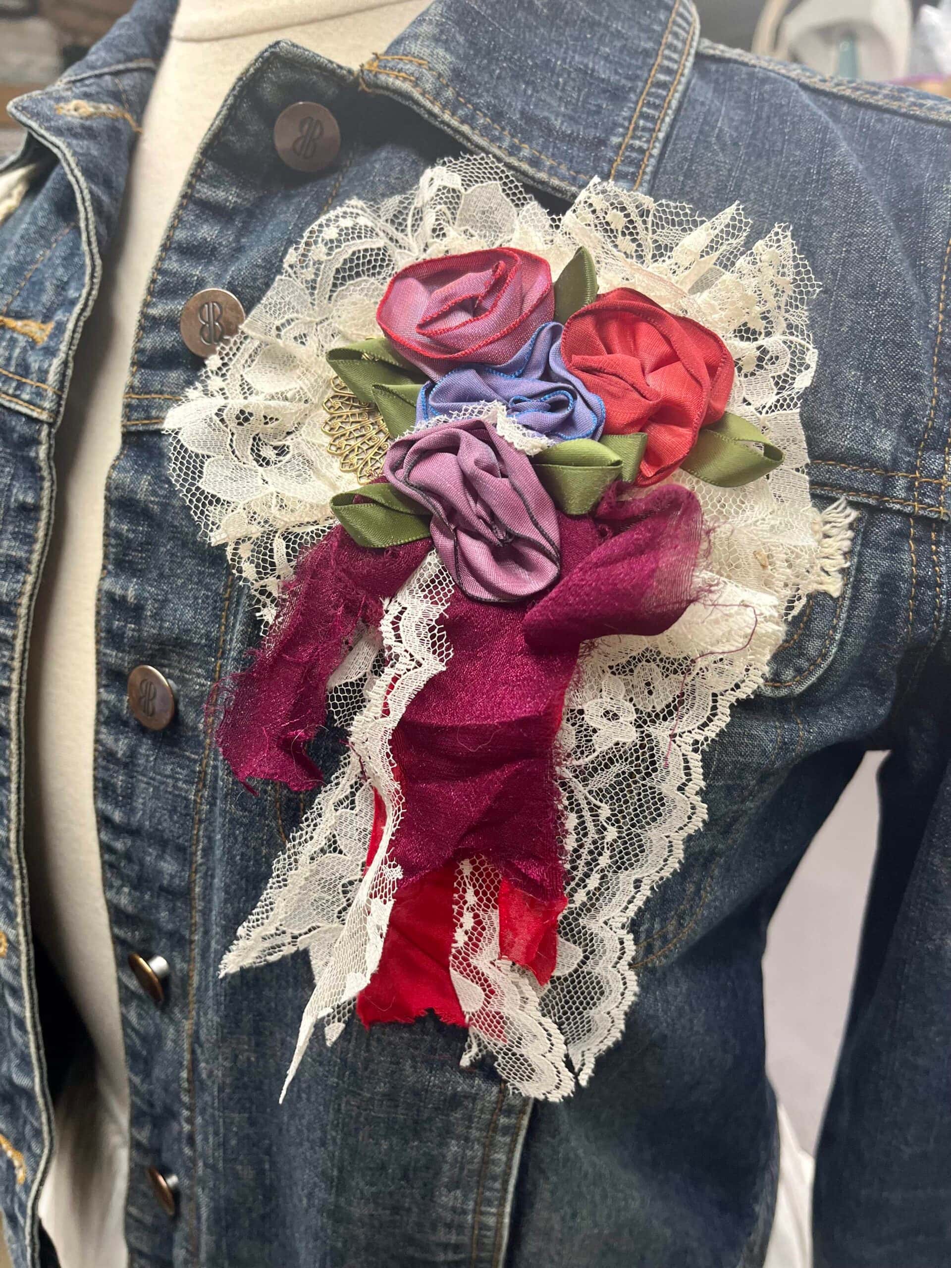Zero Waste, One of a kind, Wearable Floral Bouquet