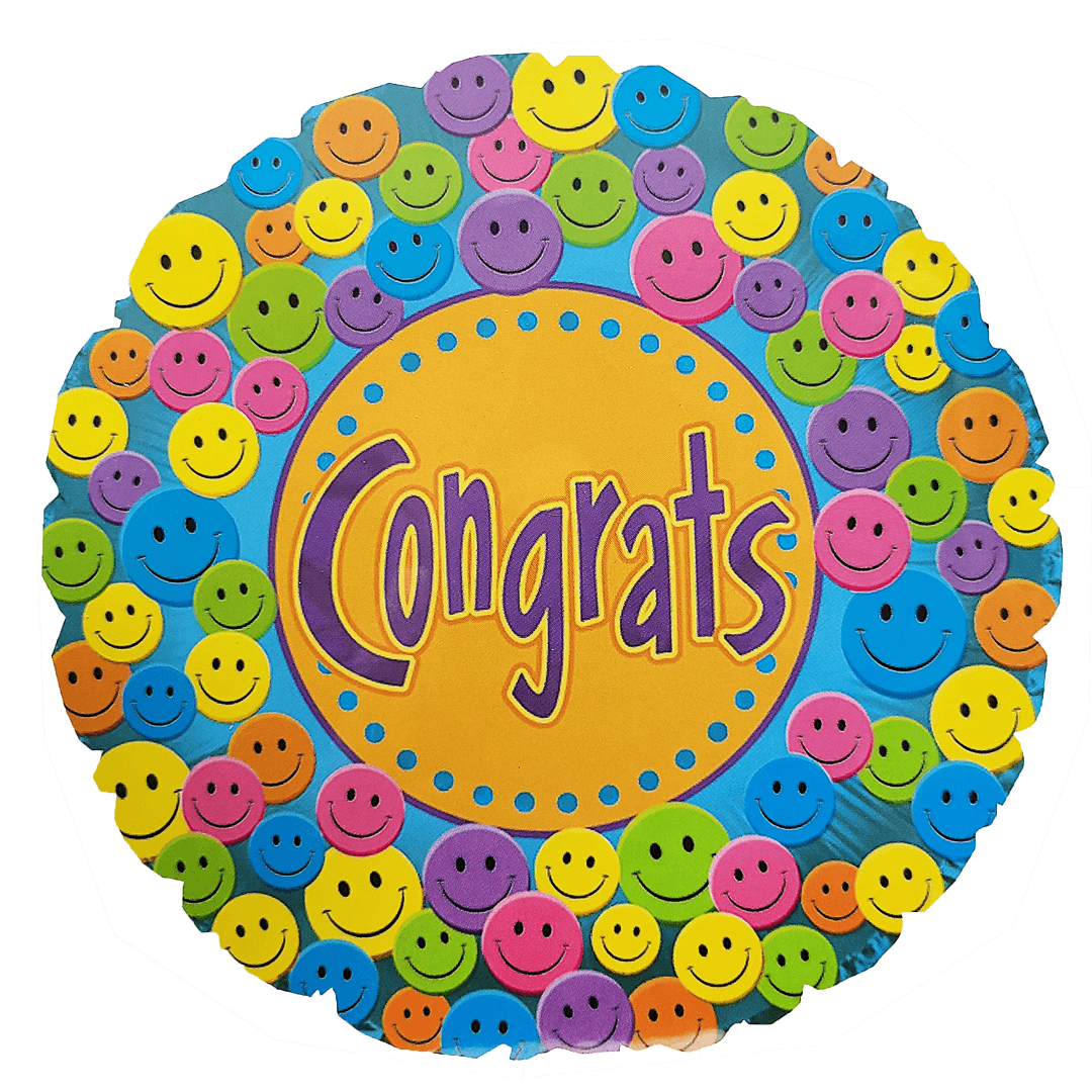 Congrats Smile Balloon