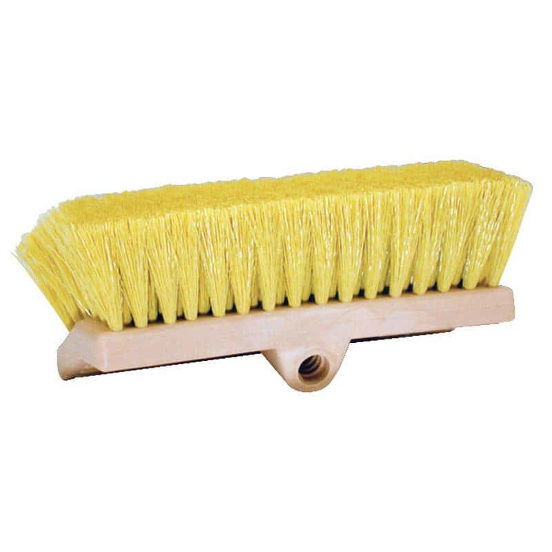 Stiff Bi-Level Flow-Thru Brush