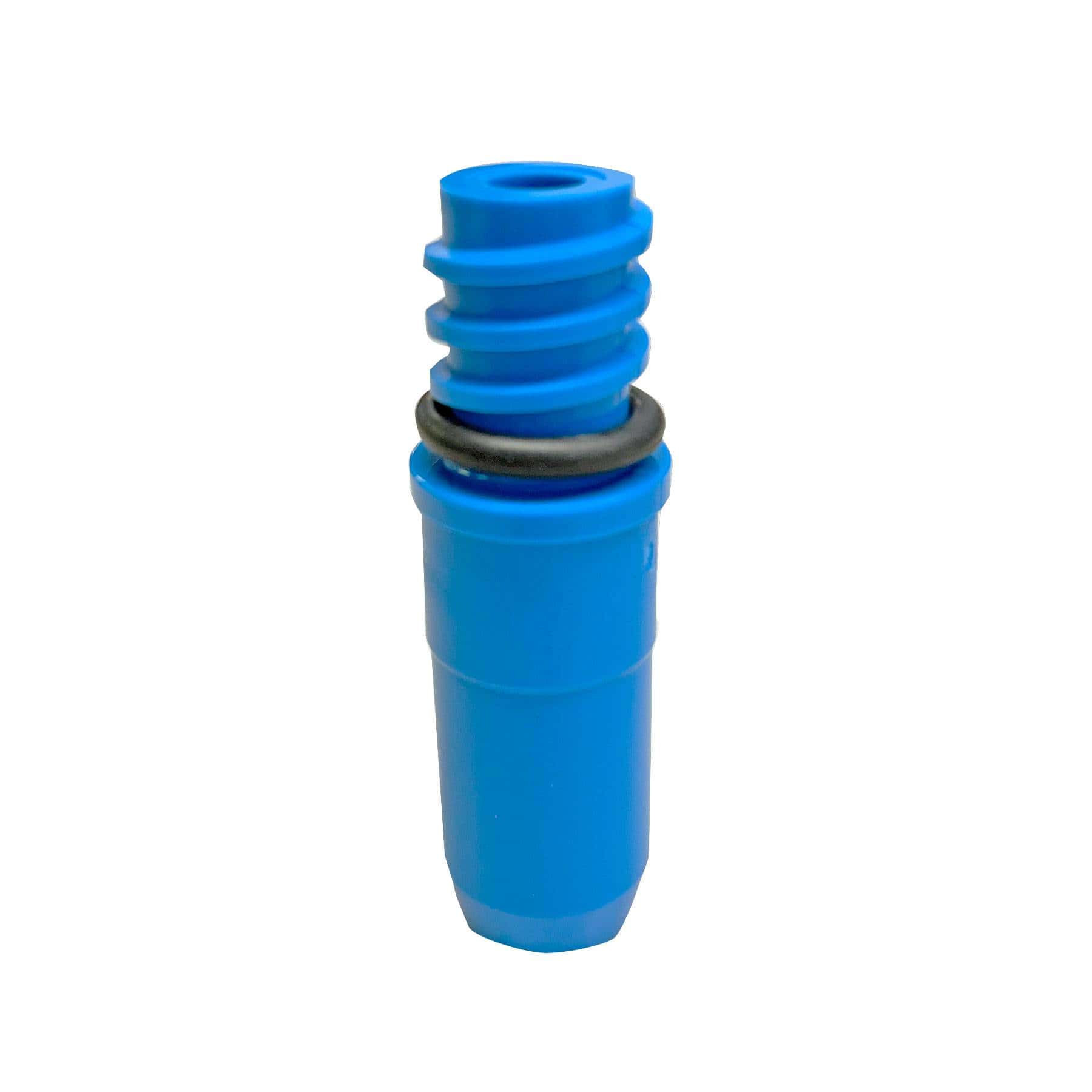 Blue Plastic Flow-thru Threaded End – A8525BL