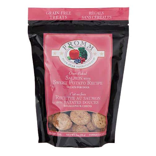 FROMM FOUR STAR GRAIN FREE SALMON W/SWEET POTATO TREATS