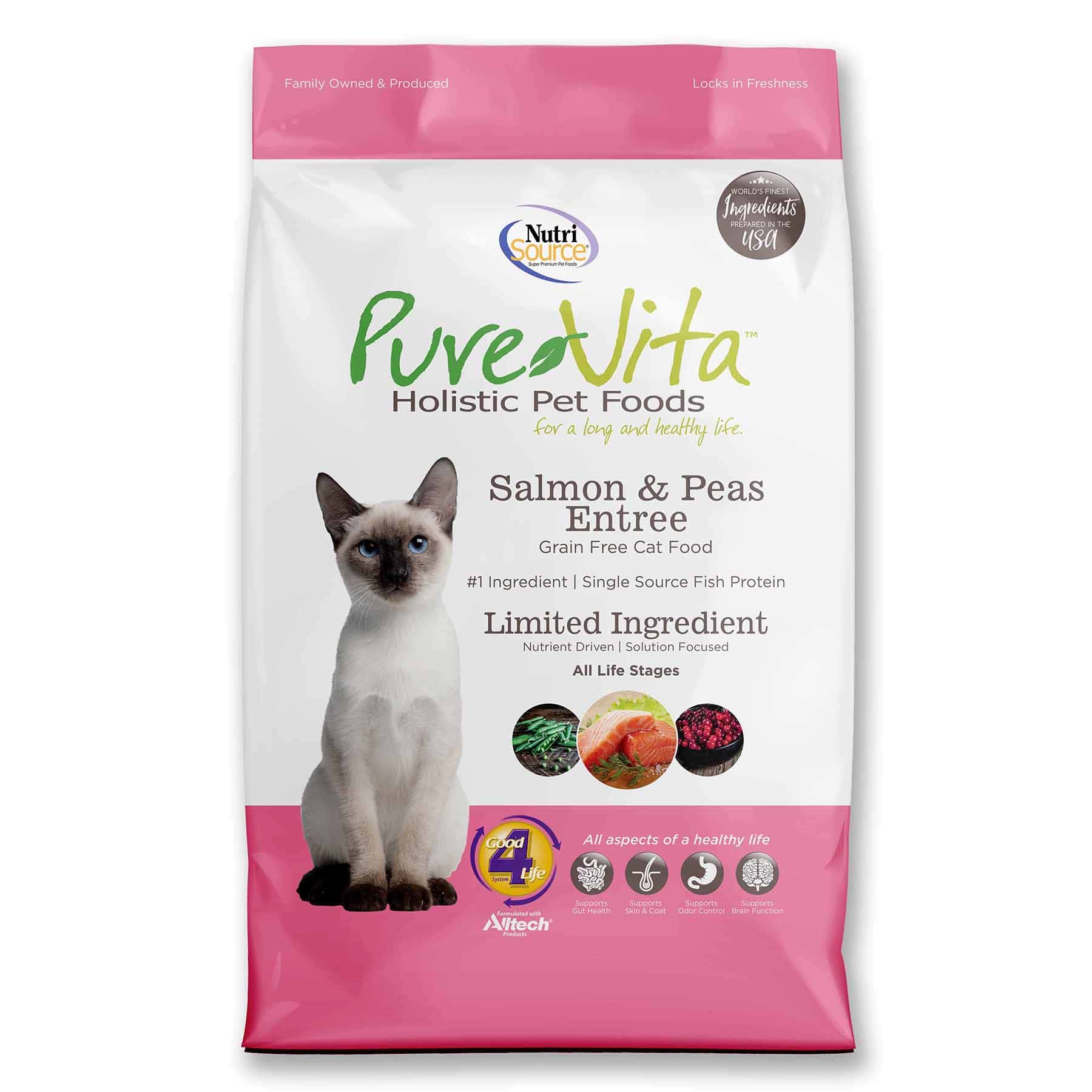 PureVita Salmon & Peas Grain Free Dry Cat Food
