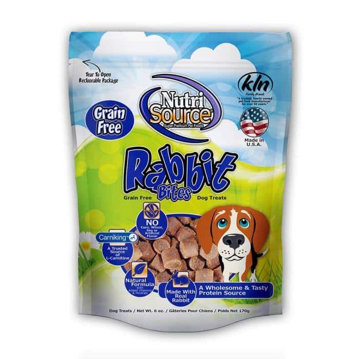 Nutrisource Rabbit Bites Grain Free Dog Treats