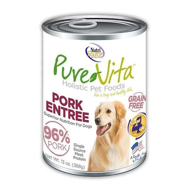 PureVita Pork Grain Free Wet Dog Food