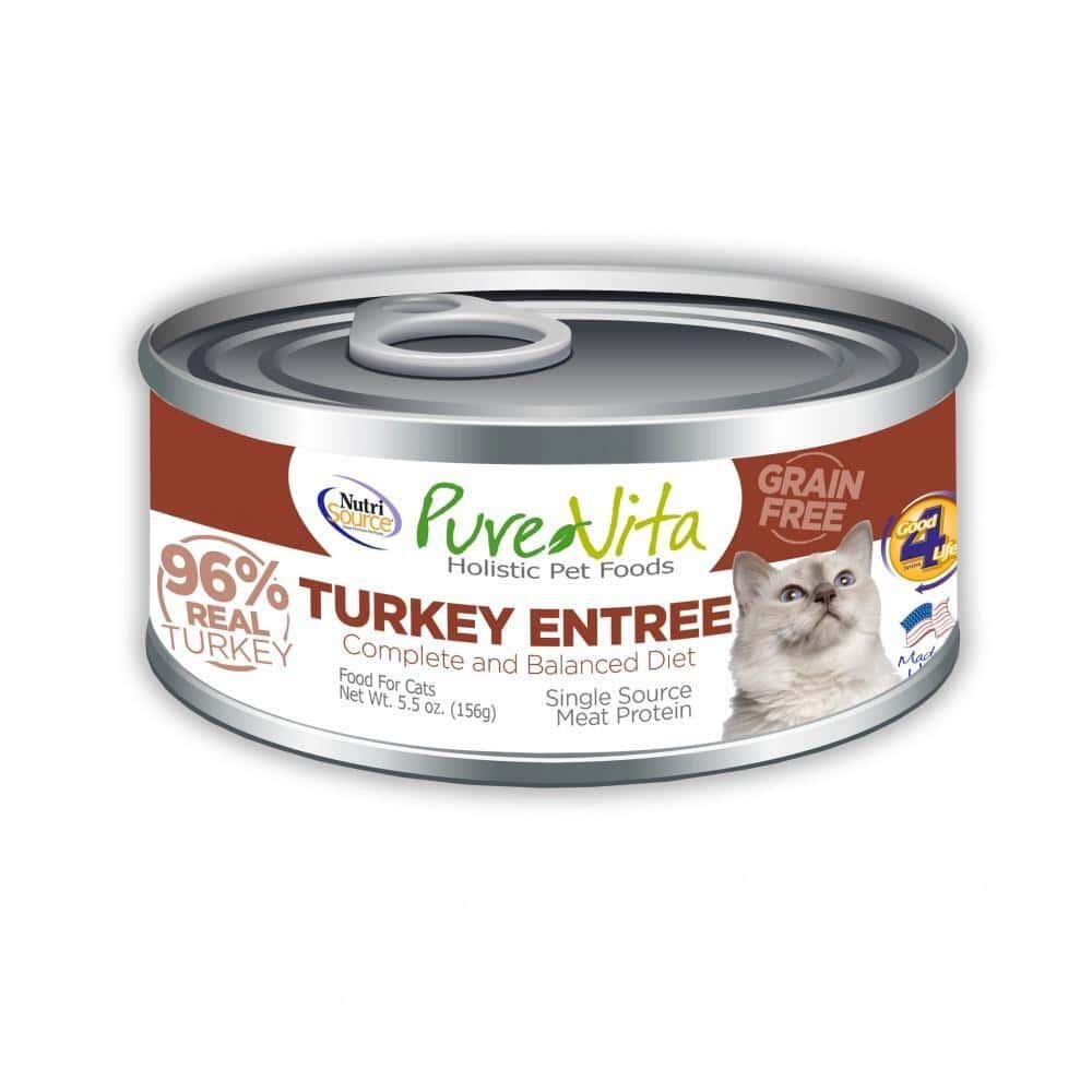 PureVita Turkey Entree Grain Free Wet Cat Food