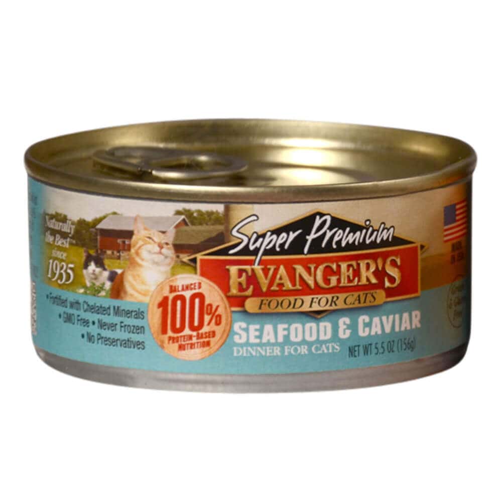 Evanger’s Seafood & Caviar Dinner Grain Free Wet Cat Food