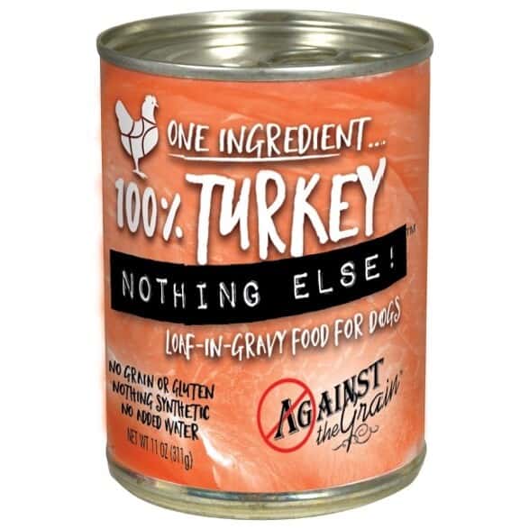 Against the Grain 100% Turkey – Nothing Else Grain Free Wet Dog Food