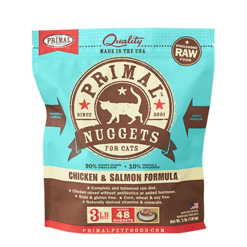 Primal Chicken & Salmon Formula Frozen Raw Cat Food