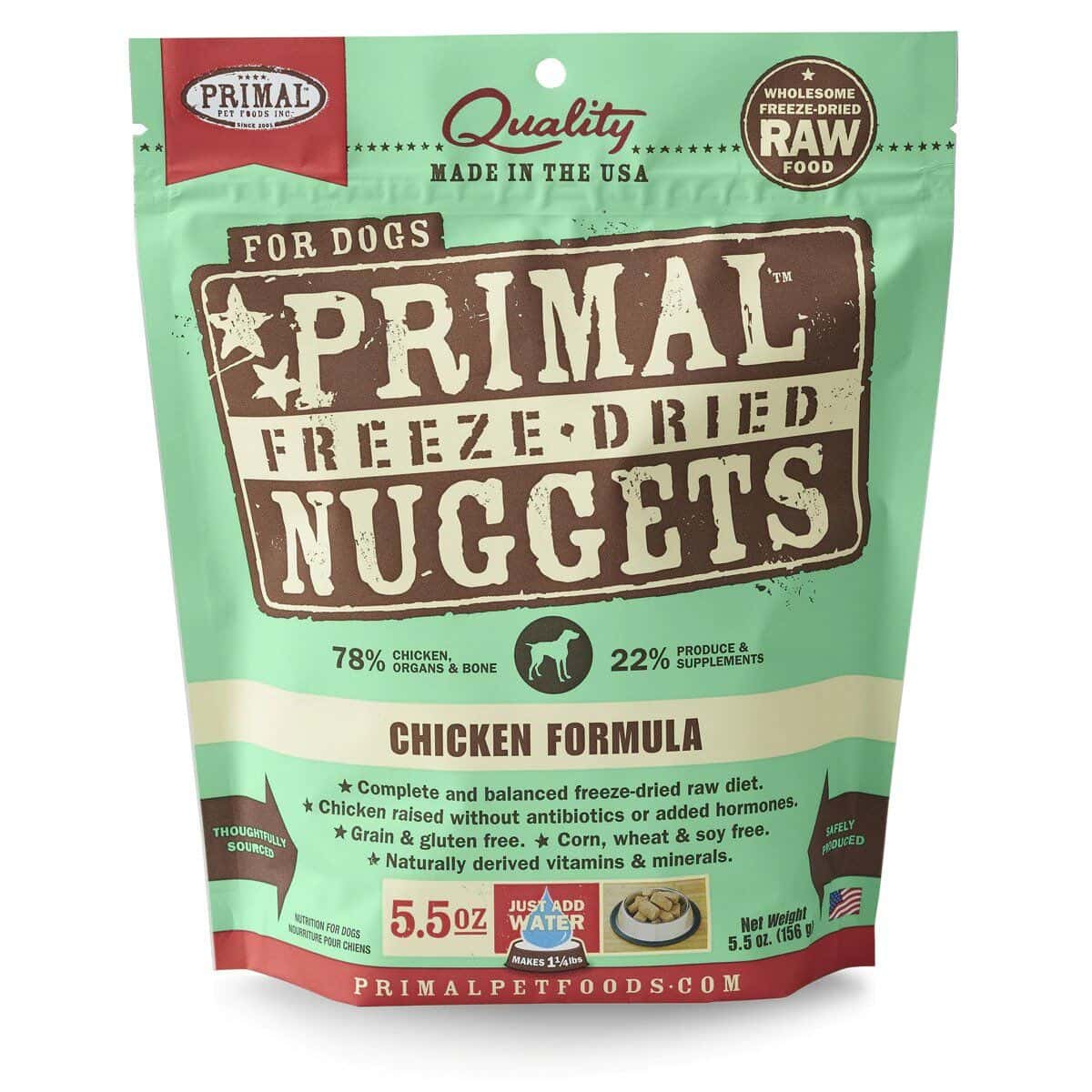 Primal Chicken Formula Freeze Dried Raw Dog Food