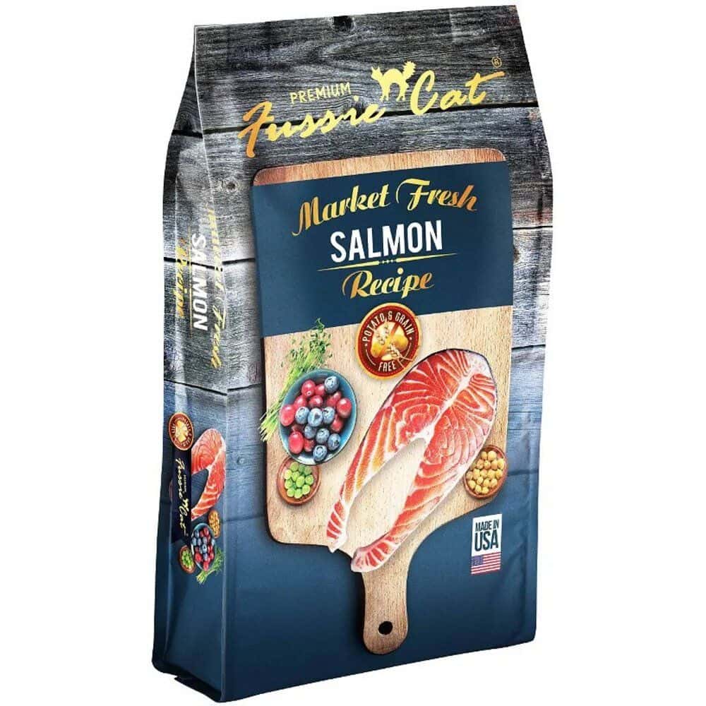 Fussie Cat Market Fresh Salmon Recipe Grain Free Dry Cat Food