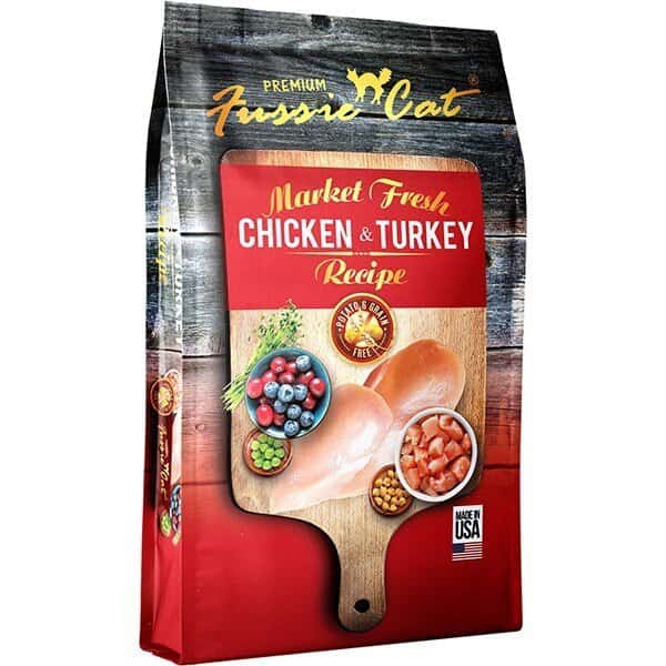 Fussie Cat Market Fresh Chicken & Turkey Recipe Grain Free Dry Cat Food