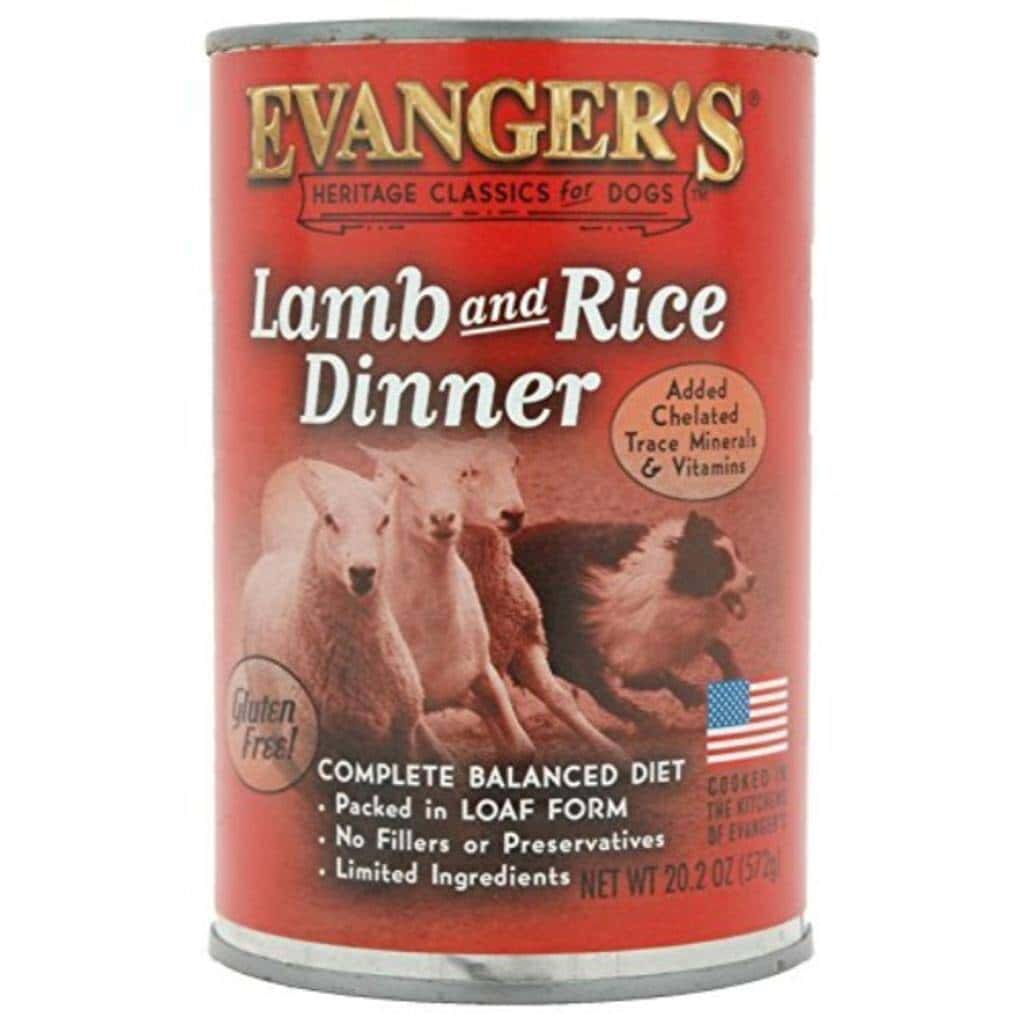 Evanger’s Lamb and Rice Wet Dog Food