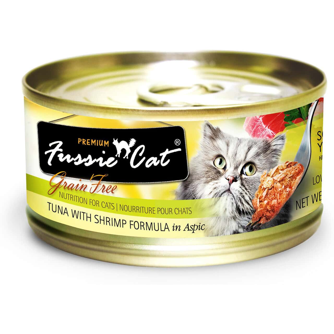 Fussie Cat Tuna With Shrimp Formula in Aspic Grain Free Wet Cat Food
